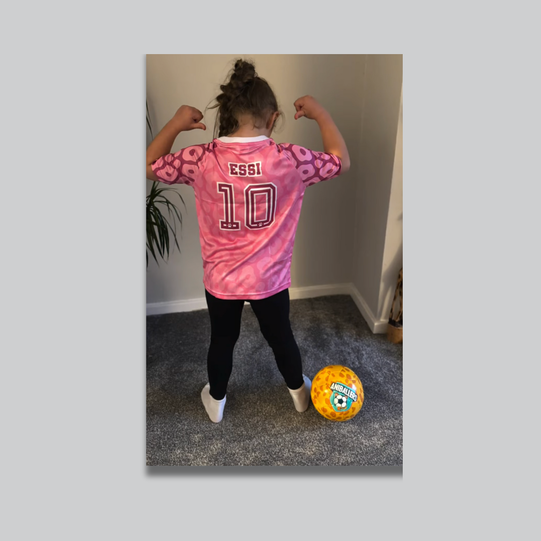 Aniballers FC ESSI 10 Shirt – Pink Leopard Edition