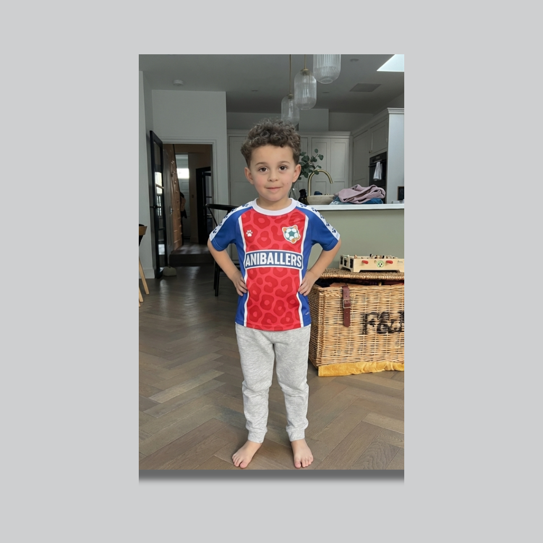 Aniballers FC TRIXXIE 7 Shirt - Red & Blue Club Edition