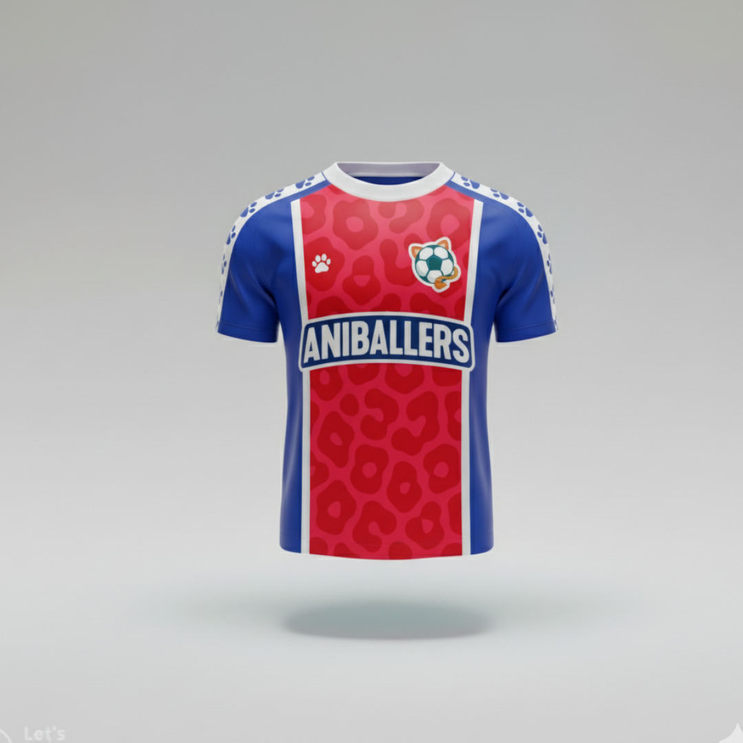 Aniballers FC TRIXXIE 7 Shirt - Red & Blue Club Edition